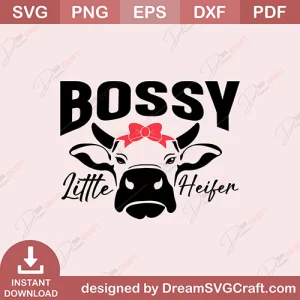 Bossy Little Heifer SVG