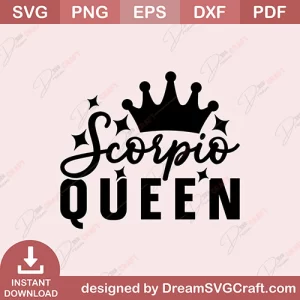 Scorpio Queen SVG