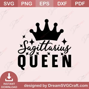 Sagittarius Queen SVG