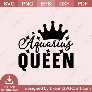 Aquarius Queen SVG