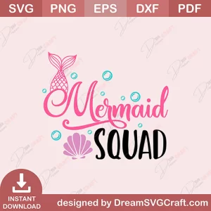 Mermaid Squad SVG