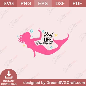 Real Life Mermaid SVG