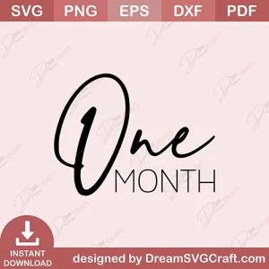 One Month SVG