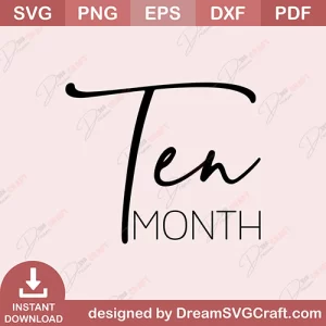 Ten Month SVG