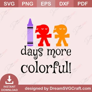 100 Days More Colorful SVG
