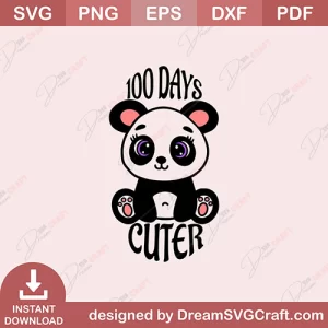100 Days Cuter SVG
