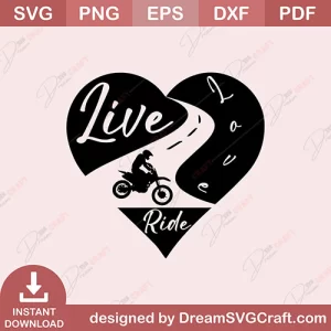 Live Love Ride SVG