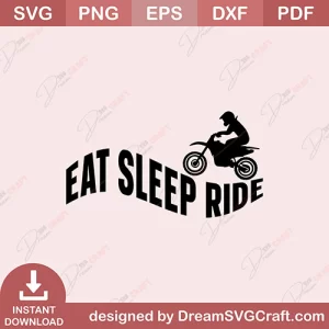 Eat Sleep Ride SVG
