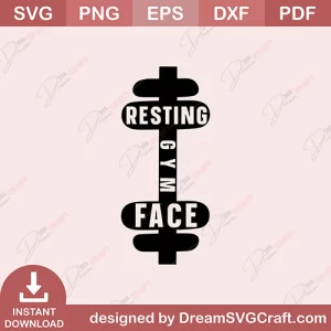 Resting Gym Face SVG