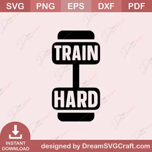 Train Hard SVG