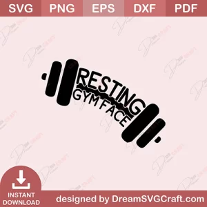 Resting Gym Face SVG