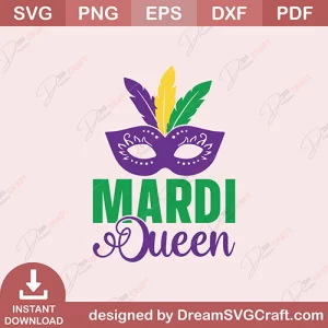 Mardi Queen SVG