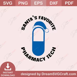 Santas Favorite Pharmacy Tech SVG