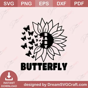 Baby Butterfly SVG