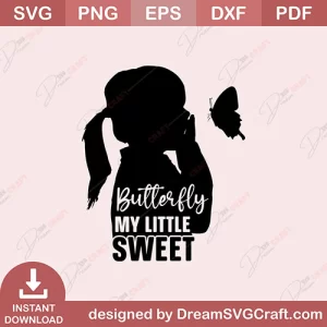 Butterfly My Little Sweet SVG