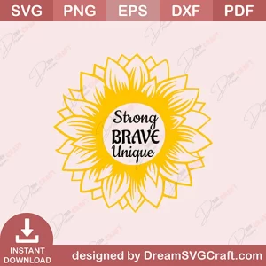 Strong Brave Unique SVG