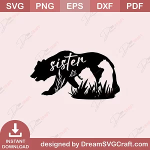 Sister Bear SVG