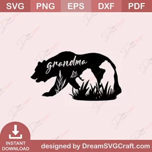 Grandma Bear SVG