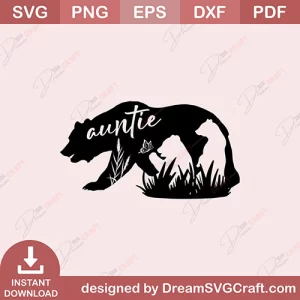 Auntie Bear SVG