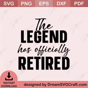 The Legend Has Officially Retired SVG