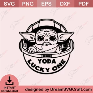 Yoda Lucky One SVG