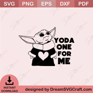 Yoda One For Me SVG
