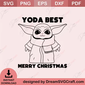 Yoda Best Merry Christmas SVG