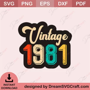 Vintage 1981 SVG