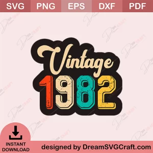 Vintage 1982 SVG