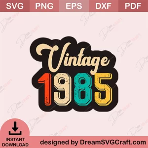 Vintage 1985 SVG