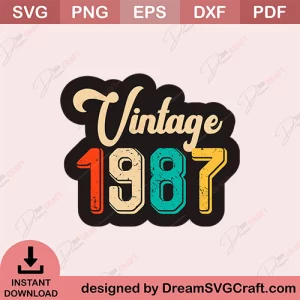 Vintage 1987 SVG