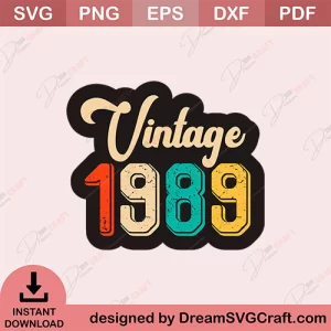 Vintage 1989 SVG