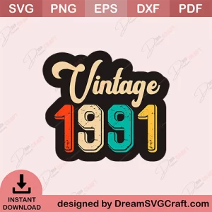 Vintage 1991 SVG
