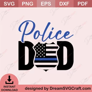 Police Dad SVG