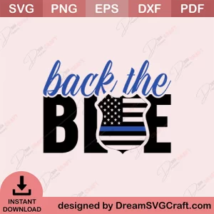 Back The Blue SVG