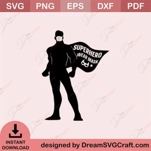 Superhero Wear Mask SVG