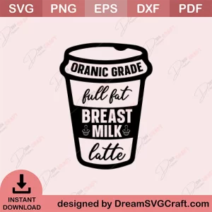 Oranic Grade Full Fat Breast Milk Latte SVG
