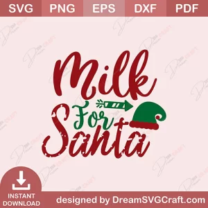 Milk For Santa SVG