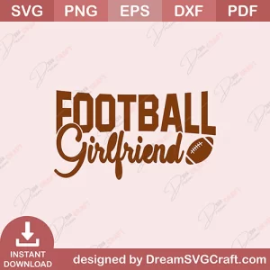 Football Girlfriend SVG