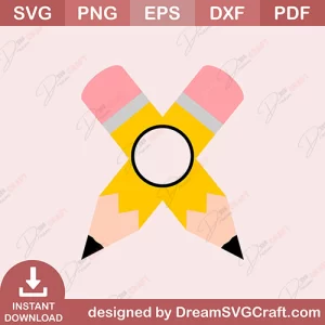 Pencils Monogram SVG