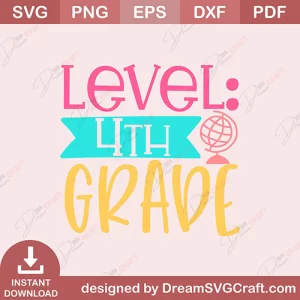 Level 4th Grade SVG