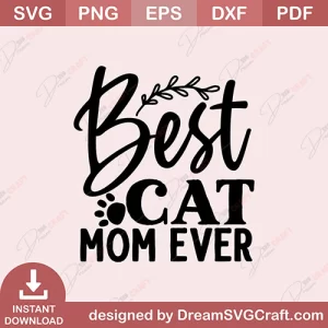 Best Cat Mom Eve SVG