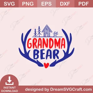 Grandma Bear SVG