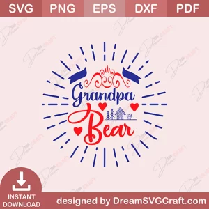 Grandpa Bear SVG