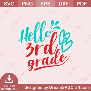 Hello 3rd Grade SVG