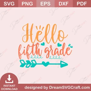Hello Fifth Grade SVG