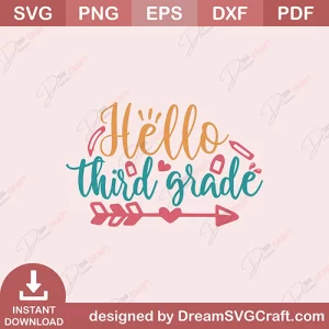 Hello Third Grade SVG
