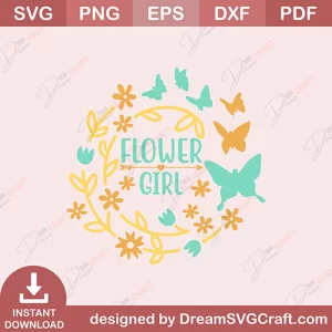 Flower Girl SVG