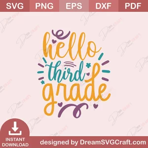 Hello Third Grade SVG