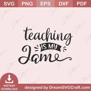 Teaching Is My Jam SVG